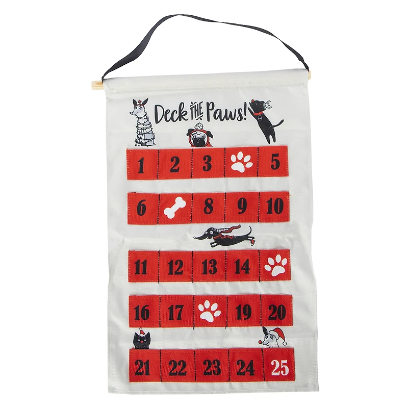 reusable pet advent calendar 18in x 12in