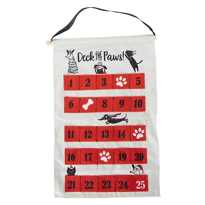 reusable pet advent calendar 18in x 12in