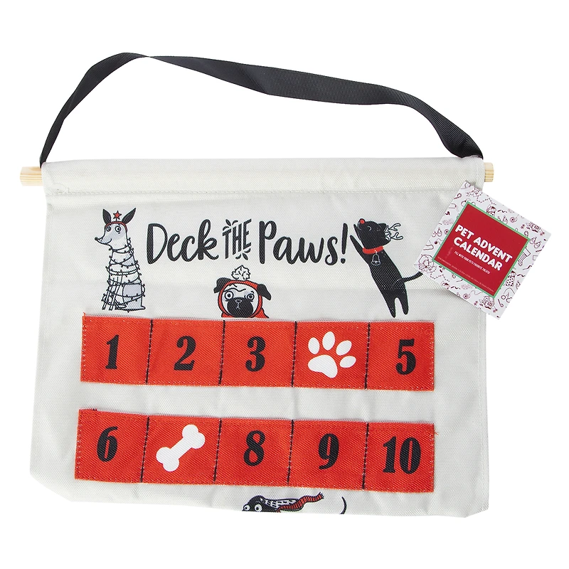 reusable pet advent calendar 18in x 12in