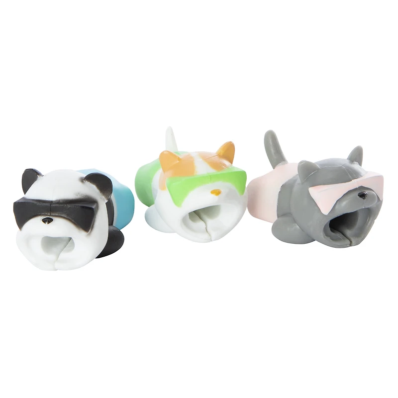cable squad sunny pals animal cable accessories 3-count
