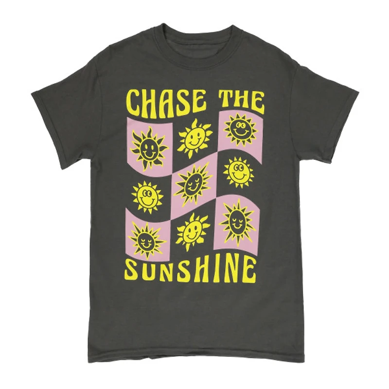'chase the sunshine' graphic tee