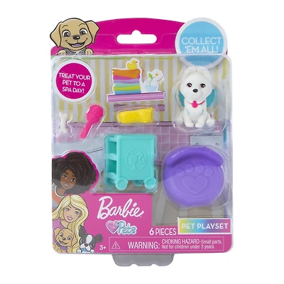 barbie™ pets 6-piece figure & accessories play set
