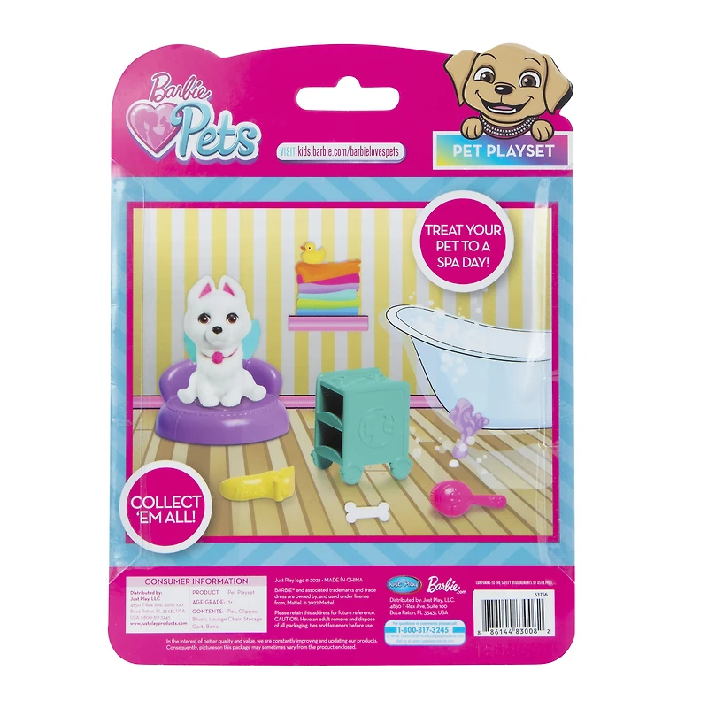 barbie™ pets 6-piece figure & accessories play set