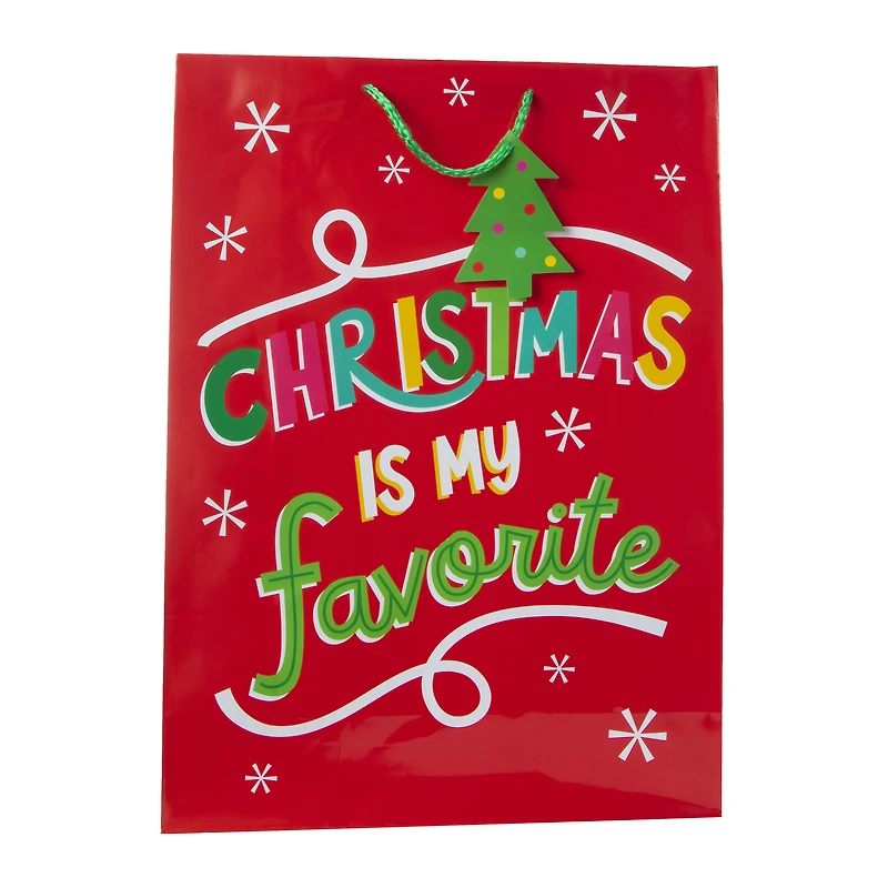 holiday jumbo gift bag 13in x 18in