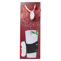 holiday bottle bag gift 5in x 14in