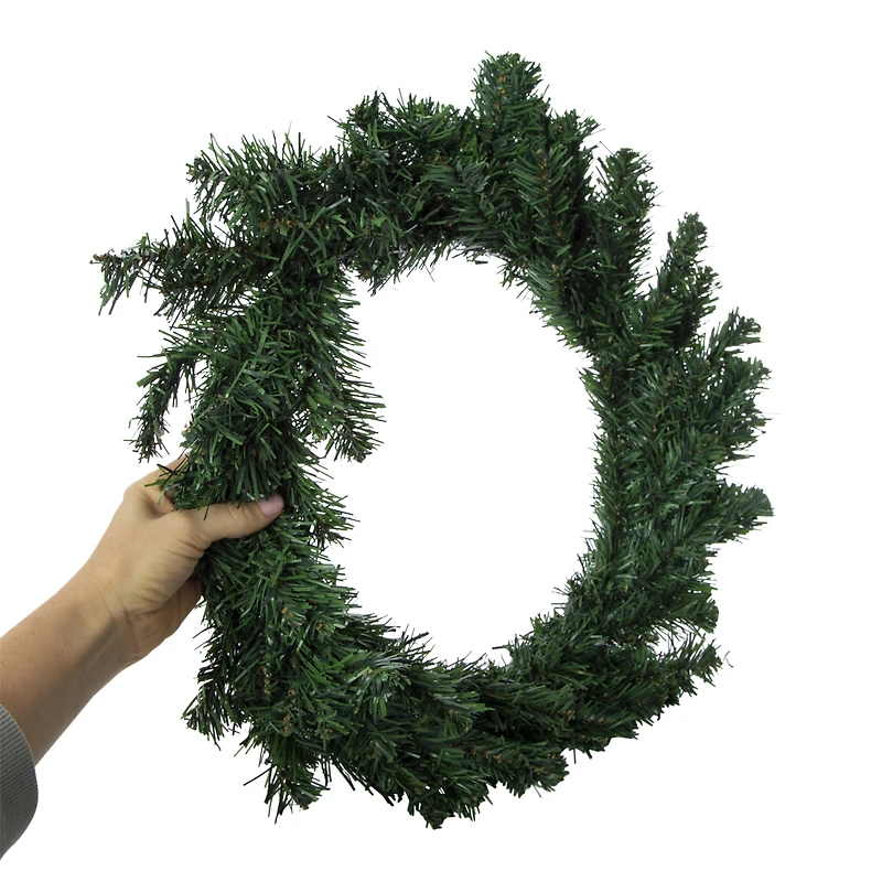 faux greenery christmas wreath 18in