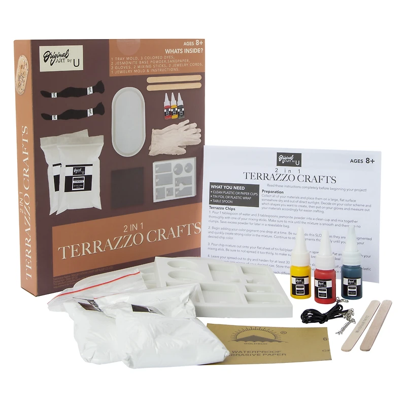 DIY terrazzo 2-in-1 craft kit