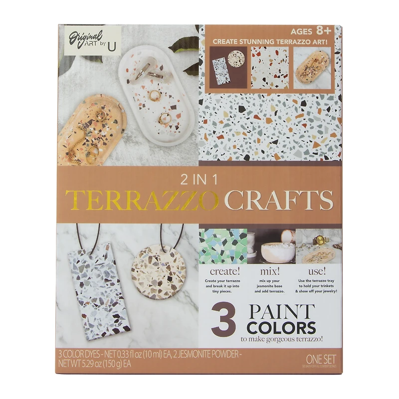 DIY terrazzo 2-in-1 craft kit