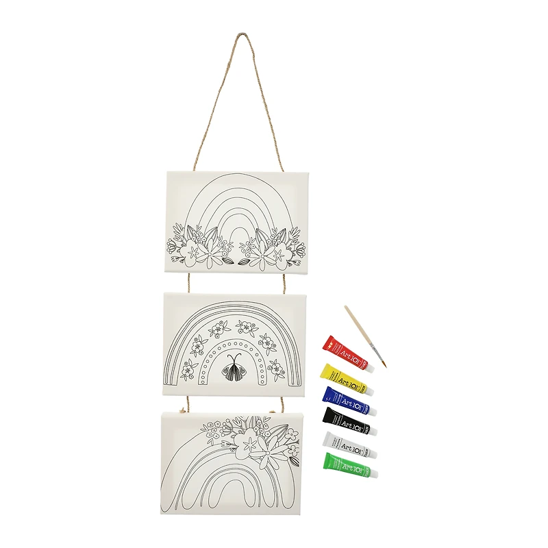 set of 3 mini canvases wall art 5in x 7in