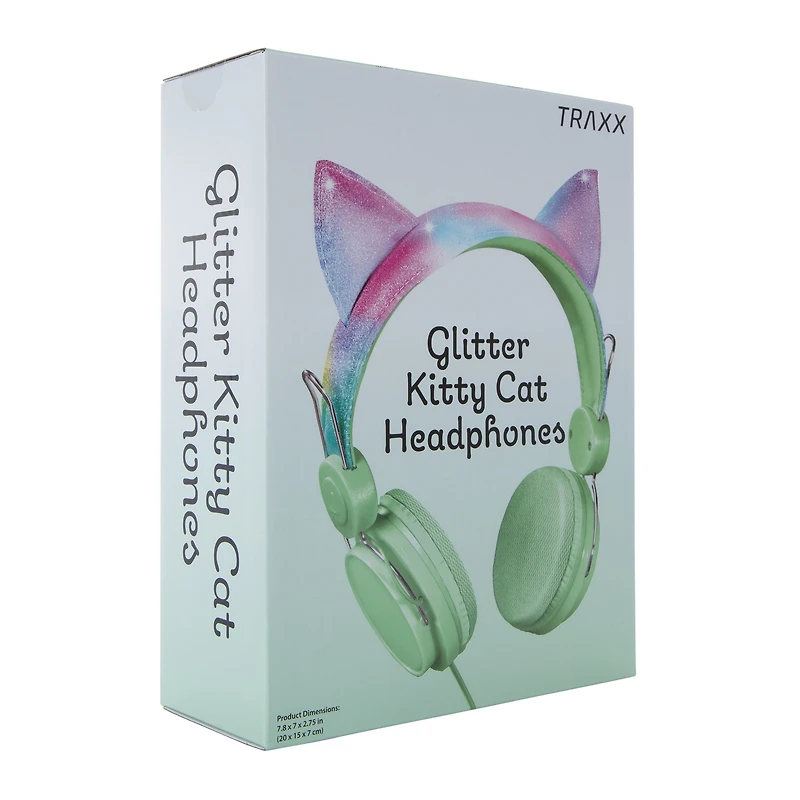 glitter character headband wired headphones