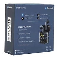 noise-isolating bluetooth® earbuds with mic & case