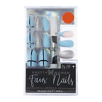 holiday pretty woman faux nails 24-piece set with nail glue