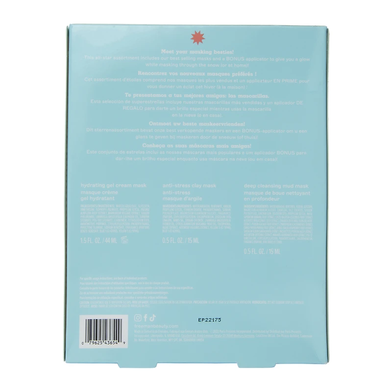 freeman® holiday face mask kit – 4-piece