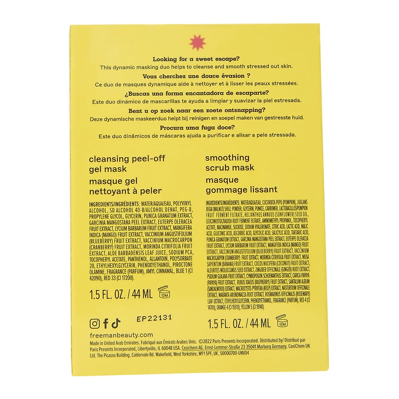 freeman® autumn face mask 2-pack