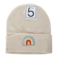chenille patch beanie