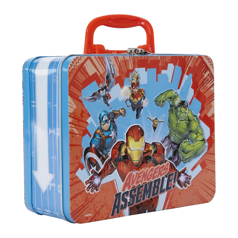 Marvel Avengers 48-piece puzzle & tin storage lunch box