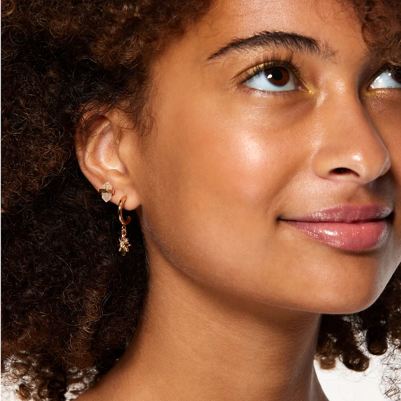 faux crystal earrings 9-pack