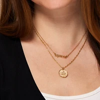 zodiac layered necklace