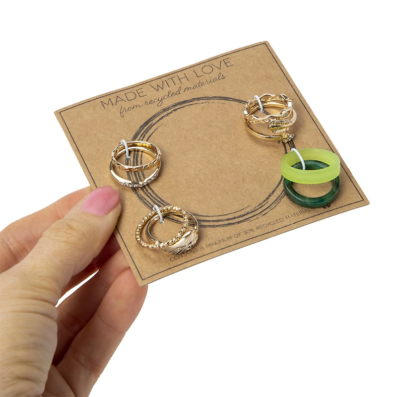 made with love ring set 5-pack