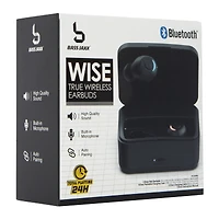 wise bluetooth® earbuds with mic & 24-hour charging case
