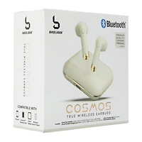 chrome bluetooth® earbuds with mic & case