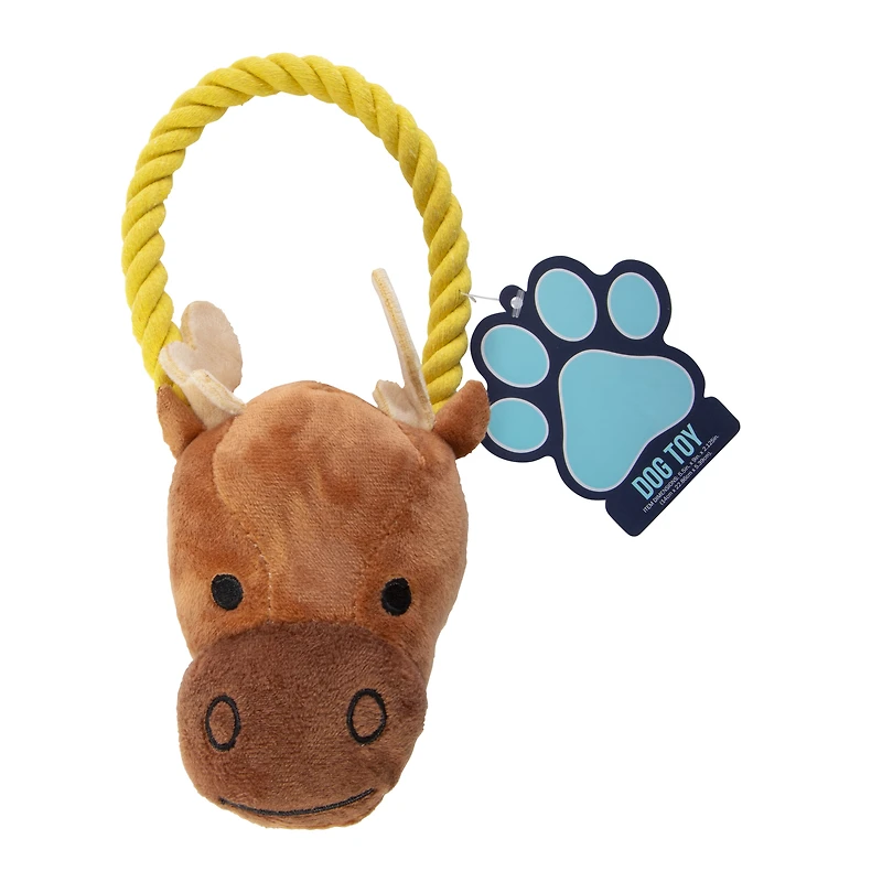 plush animal rope dog toy 8.6in