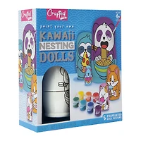 paint your own kawaii nesting dolls set
