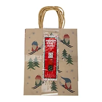 medium holiday kraft gift bags 8in x 10in 6-pack