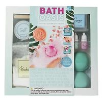 bath oasis DIY salt scrub, soap petals & bath bomb kit