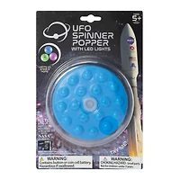NASA® ufo spinner popper with LED lights & stickers