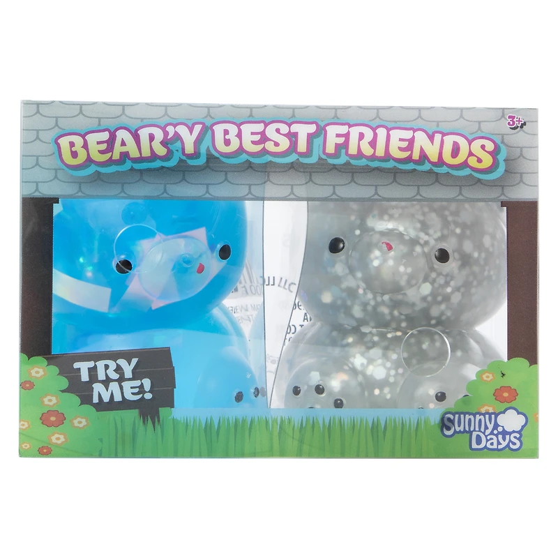 bear’y best friends squeeze toy 2-pack