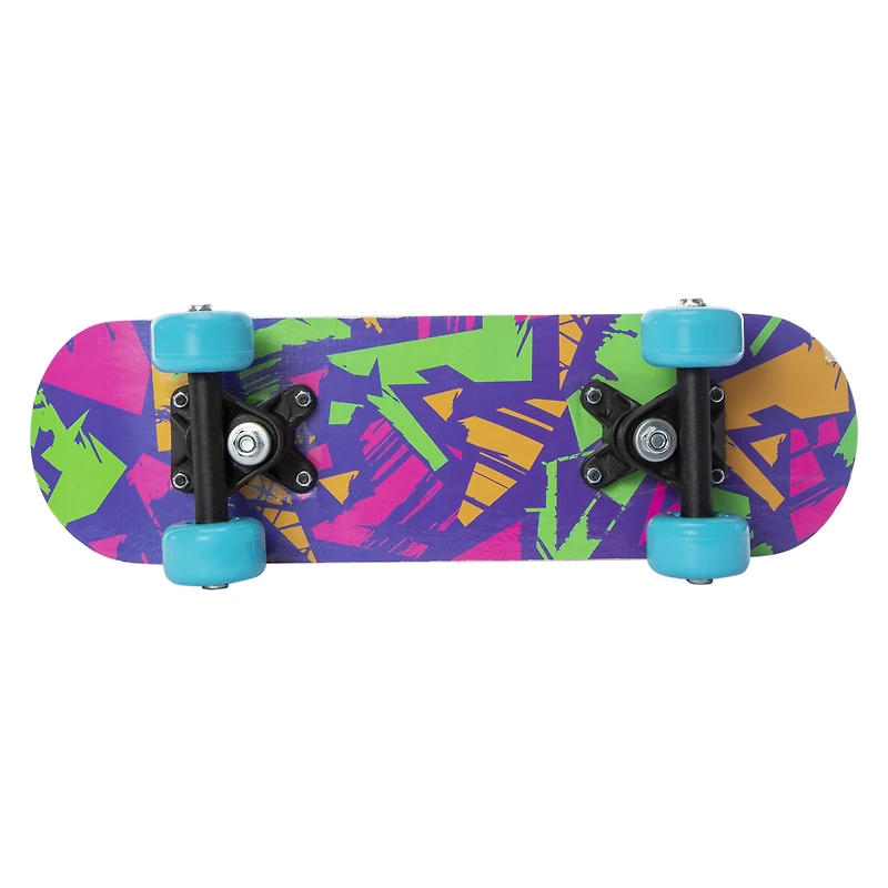 mini skateboard with graphic print 17in