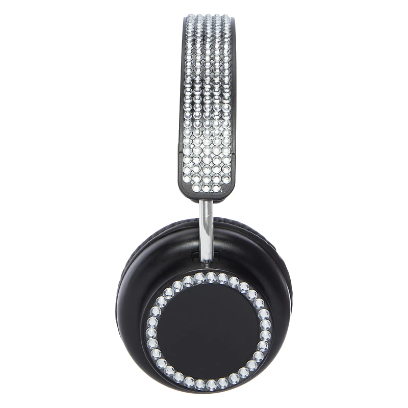 bluetooth® bling crystal wireless headphones with mic