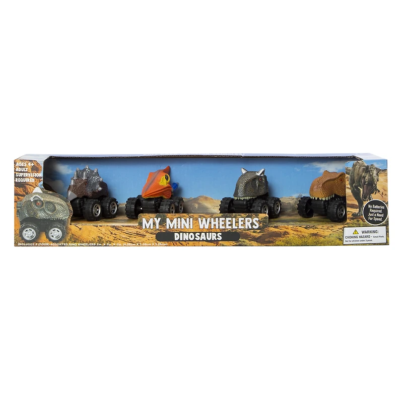 animal friction vehicles 4-pack