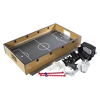 wooden tabletop light-up foosball game 23in