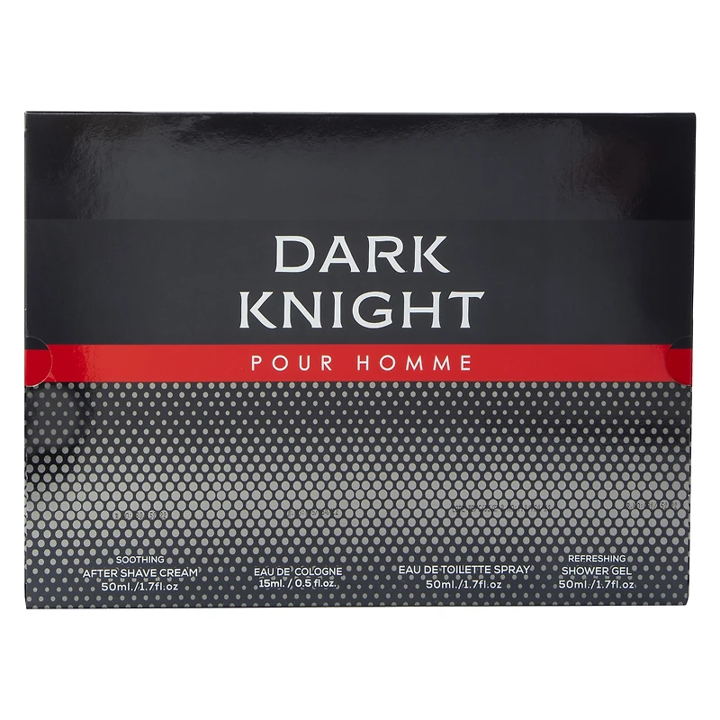 dark knight pour homme limited edition bath & body set 4-piece
