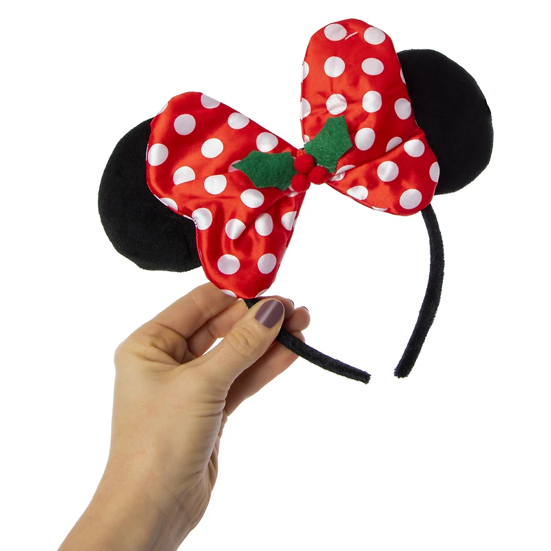Disney christmas Minnie Mouse ears headband