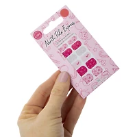 Kids Pretty Woman Holiday Nail Wraps 24-Piece - Pink