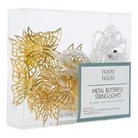 metal icon string lights 9ft, battery operated