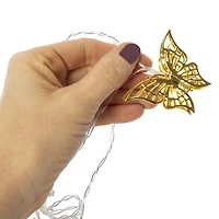 metal icon string lights 9ft, battery operated