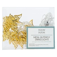 metal icon string lights 9ft, battery operated