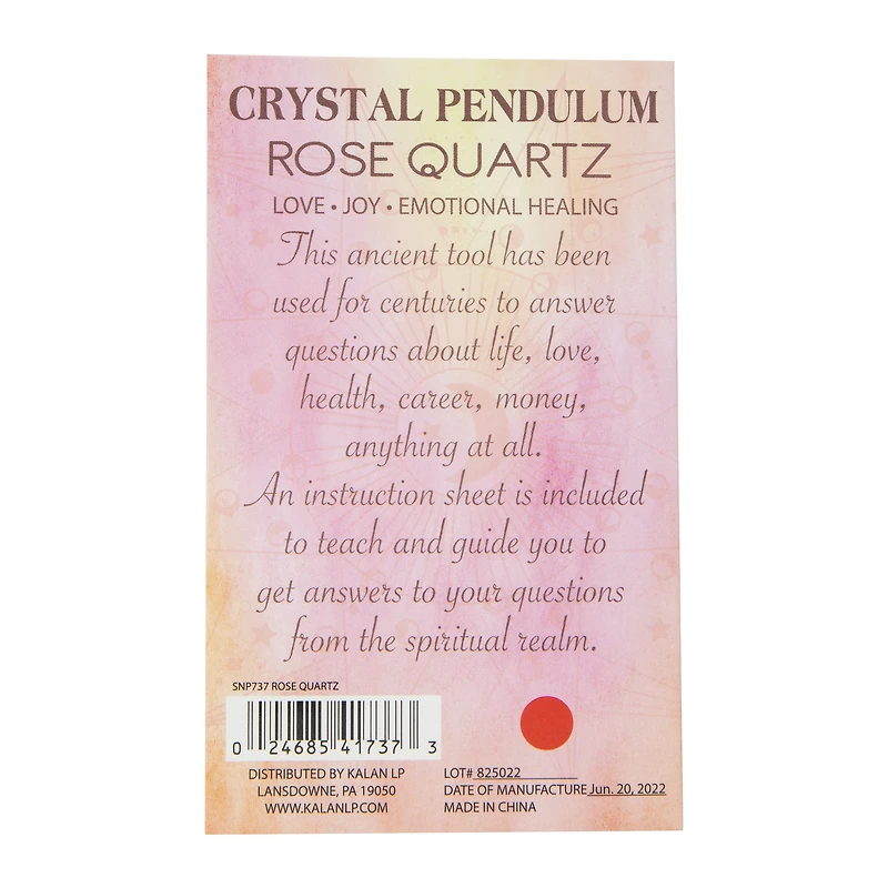 healing crystal pendulum