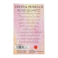 healing crystal pendulum