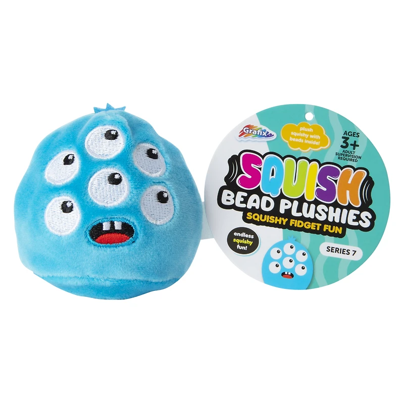 grafix® squish bead plushies series 7 monsters fidget toy