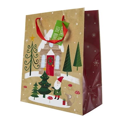 holiday large gift bag 10in x 12in