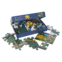 UV light seek & find jigsaw puzzle 100-piece