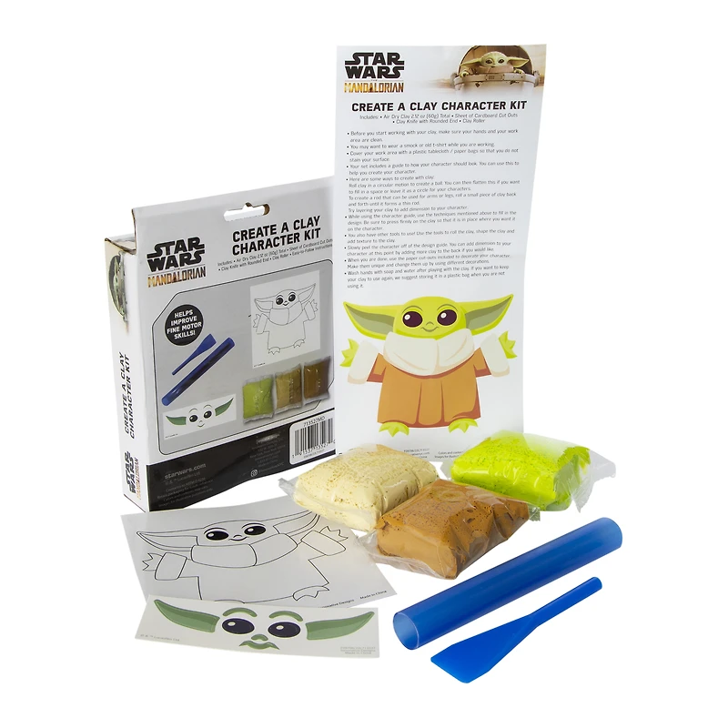 Star Wars Mandalorian Grogu create a clay character kit 2.12oz