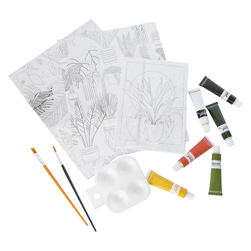 paint by numbers wall art kit 3-pack