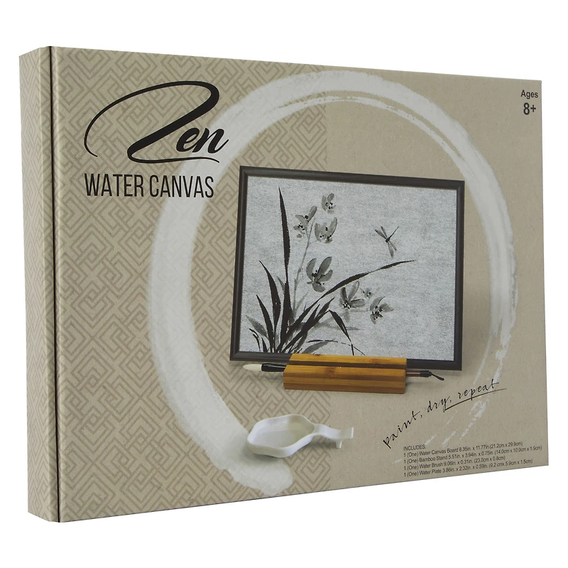 zen water canvas 8.4in x 11.8in