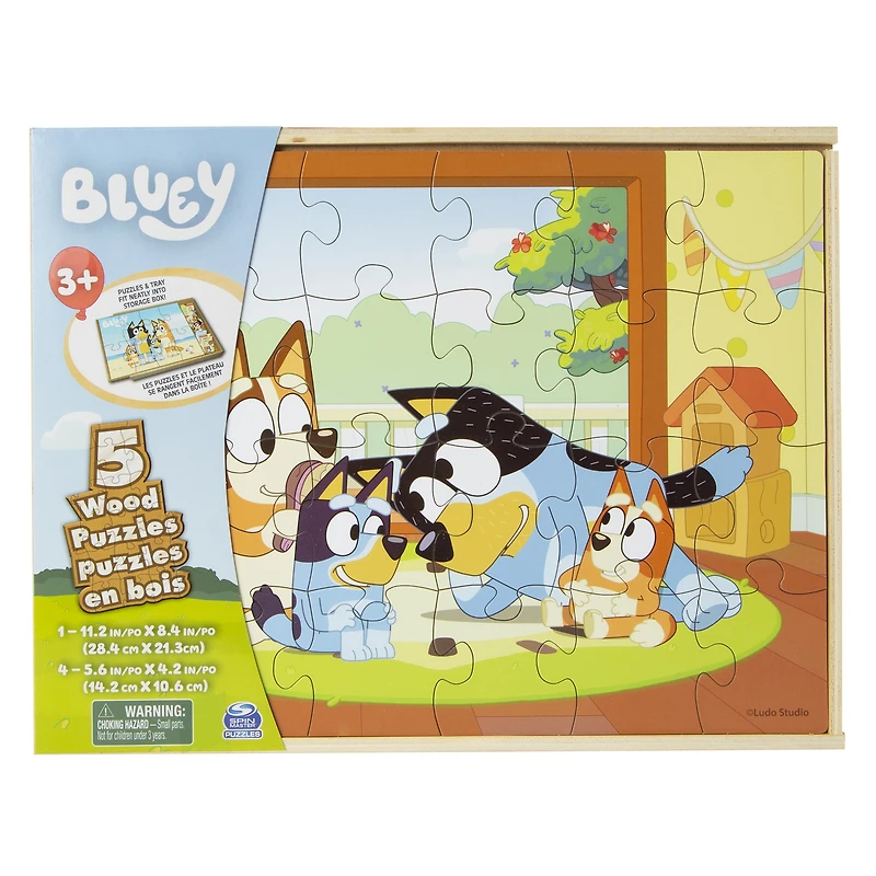 wood puzzles 5-pack